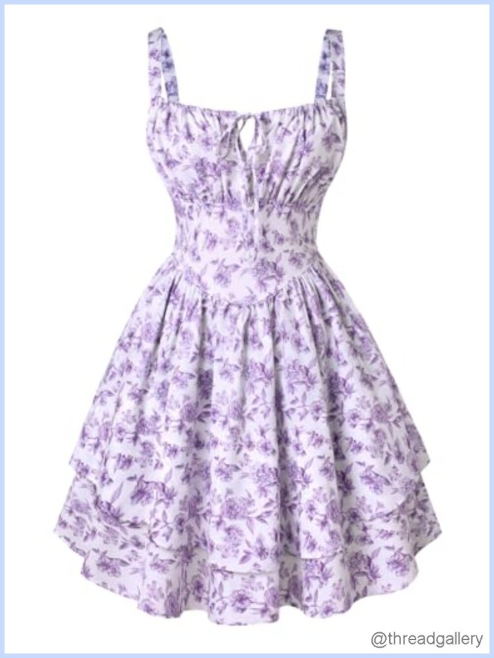 Floral Mini Corset Dress with Pockets A-Line Sundress Sleeveless